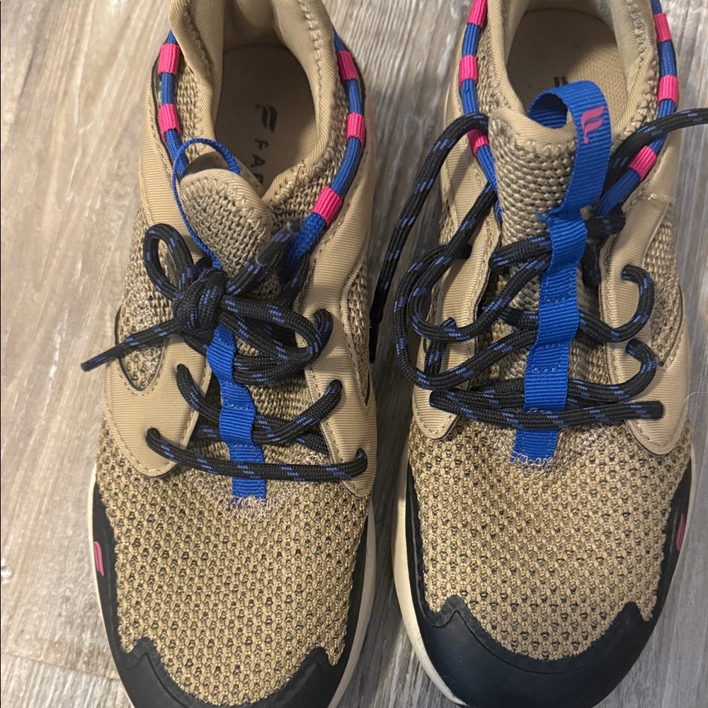 Fabletics Tan and Blue Women's Shoes